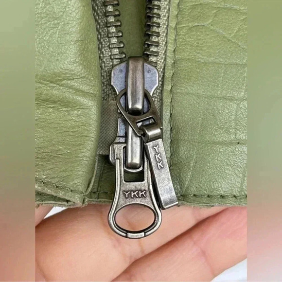 Elements by vakko olive green leather jacket large - Picture 9 of 11